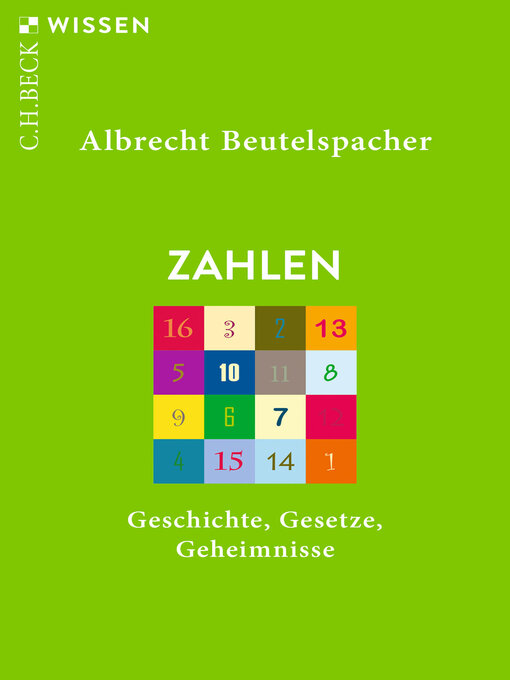 Title details for Zahlen by Albrecht Beutelspacher - Wait list